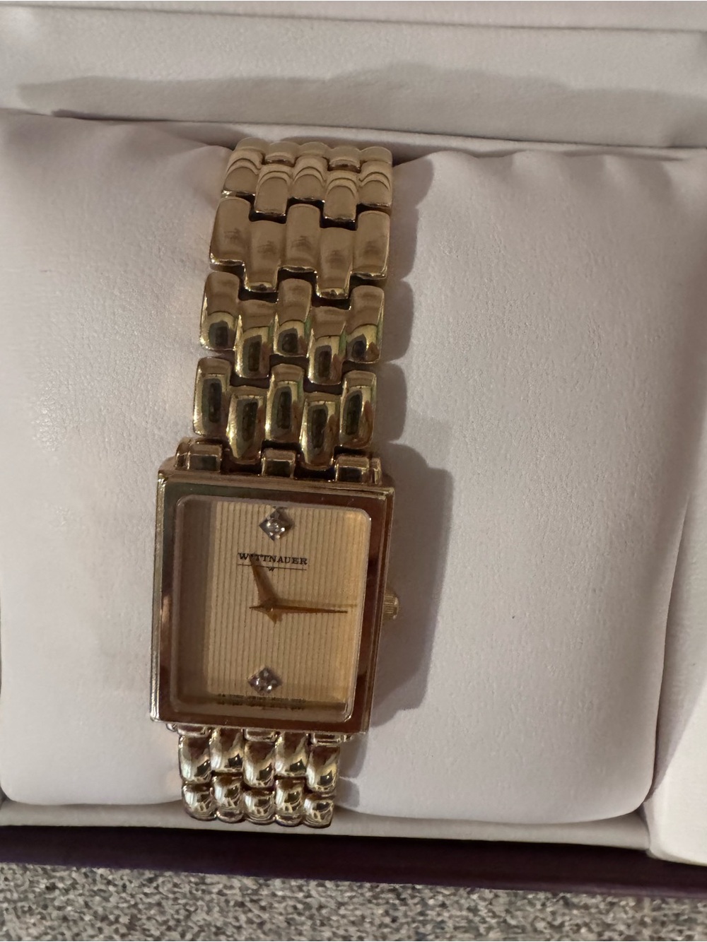 Women’s Gold-Tone Square Dial Bracelet Watch by Wittnauer
